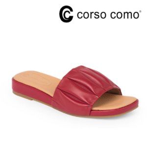 NEW  Harisya Wedge Slide Sandal CORSO COMO 8 RED